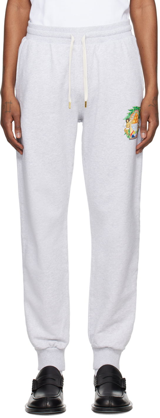 Tepláky Casablanca 'Triomphe D'Orange' Sweatpants Šedá | MPS24-JTR-007-03, 0