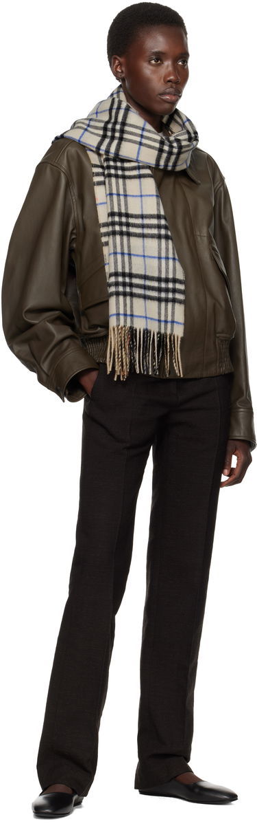Šál Burberry Burberry Medium Cashmere Check Scarf Béžová | 8090952, 2