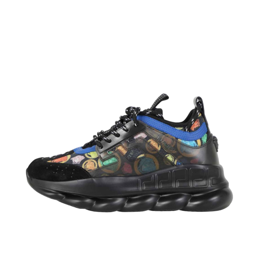Tenisky a topánky Versace Chain Reaction Diamond Print Black Blue Multi Čierna | DSU7071E-D27TCG_6X080