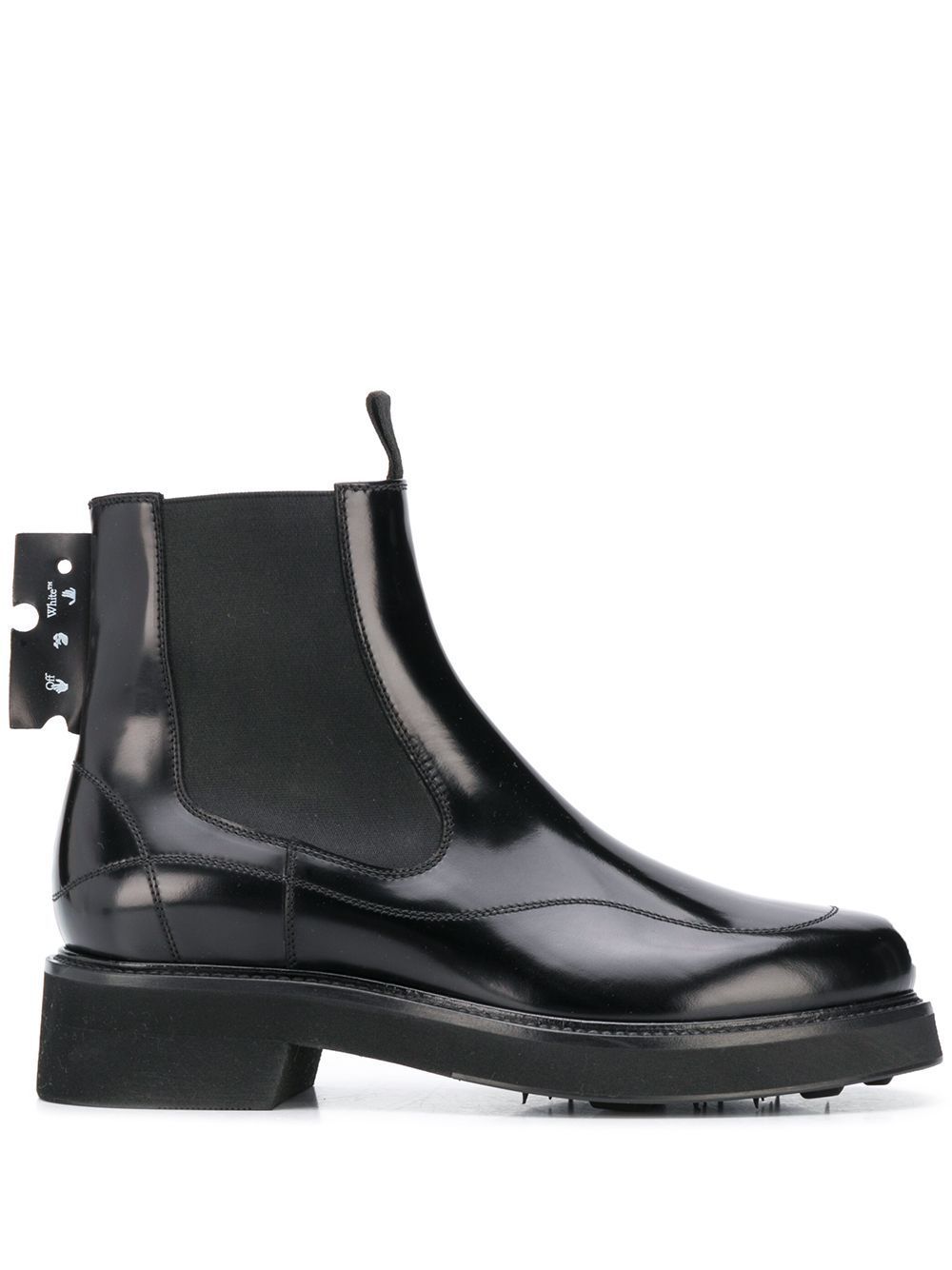 Tenisky a topánky Off-White LEATHER ANKLE BOOTS Čierna | OWIA243E20LEA0011000, 0