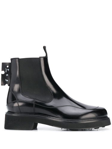 Tenisky a topánky Off-White LEATHER ANKLE BOOTS Čierna | OWIA243E20LEA0011000, 0