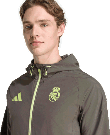 Bunda adidas Performance Real Madrid Tiro 25 Competition Travel Jacket Zelené | JV5322, 3