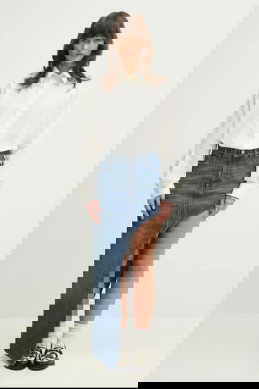 Košeľa Maison Margiela Cotton Relaxed Cropped Classic Collar Shirt Biela | S52DT0042, 5