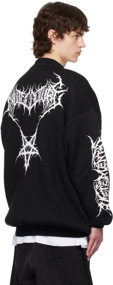 Sveter VETEMENTS Vetements Metal Logos Sweater Čierna | UA66KN100BW, 2