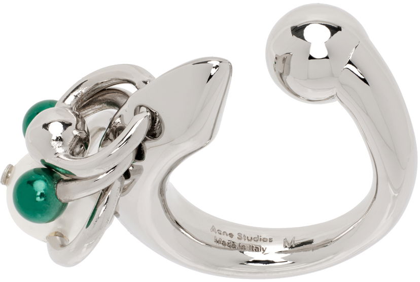 Prsteň Acne Studios Multi Charm Ring Šedá | C50423-