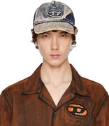 Diesel C-Seymon Distressed Denim Baseball Cap