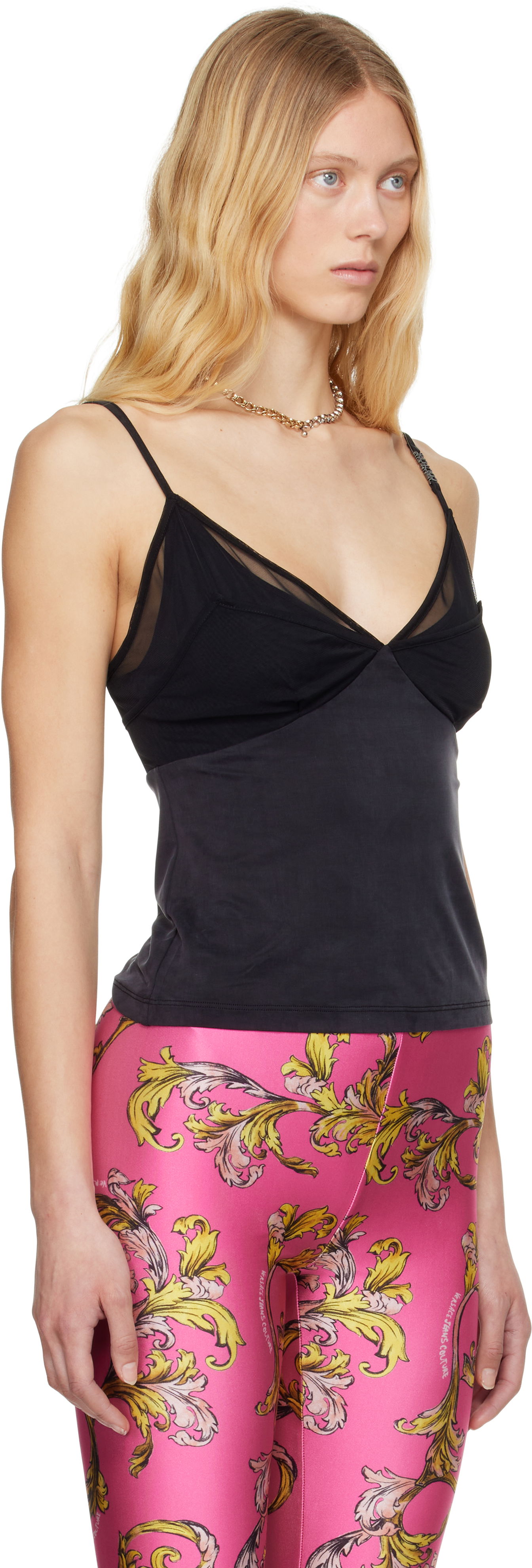 Tielko Versace Versace Jeans Couture Hardware Tank Top Čierna | E78HAM212_EJ0190, 1