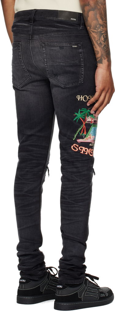 Džínsy AMIRI AMIRI Embroidered 'Sinners' Skinny Jeans Čierna | AMDNSY1156, 2
