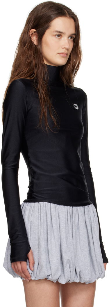Tričko Coperni Tight High Neck Long Sleeve T-Shirt Čierna | COPJS20545, 4