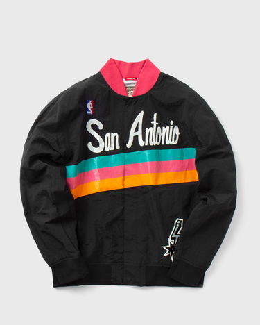 Bomber bunda Mitchell & Ness NBA Authentic Warm Up Jacket San Antonio Spurs 1994-95 Čierna | AWJKGS18061-SASBLCK94, 0