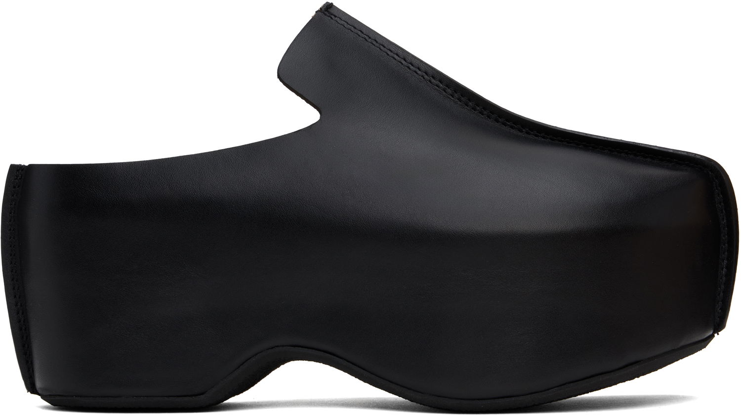 Starostlivosť o obuv JW Anderson JW Anderson Leather Platform Slip-on Loafers Čierna | ANM42500A, 0