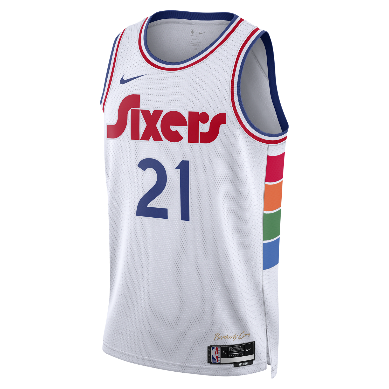 Dres Nike Dri-FIT NBA Swingman Joel Embiid Philadelphia 76ers City Edition 2024/25 Biela | FQ4355-101, 0