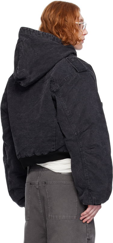 Bomber bunda Entire Studios Entire Studios W2 Denim Hooded Bomber Jacket Čierna | ES2307IR, 2