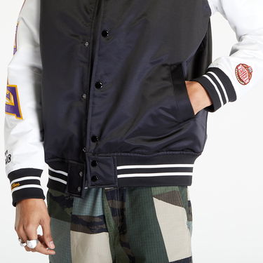 Bomber bunda Mitchell & Ness Team Origins Varsity Satin Los Angeles Lakers Jacket Čierna | OJBF4854-LALYYPPPBKWH, 4