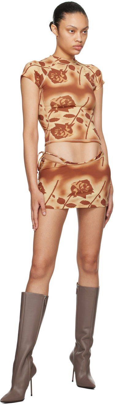 Sukňa Miaou Miaou Frankie Rose Print T-Shirt Hnedá | 2022TKSRO, 3