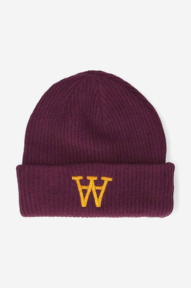 Kulicha WOOD WOOD Beanie with Logo Vínová | 10230811.4068, 0