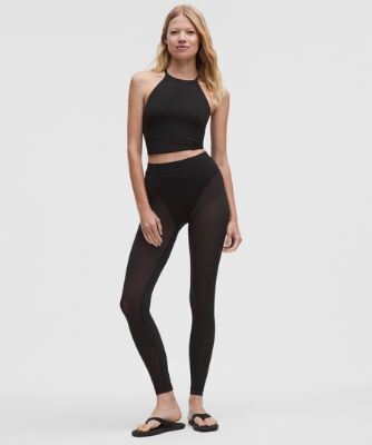 Crop Top lululemon High-Neck Nulu Tank Top with Mesh Hem Light Support B/C Cups Čierna | prod20002671, 7