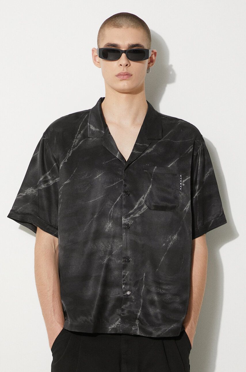 Košeľa Stampd STAMPD Regular Fit Shirt with Classic Collar Čierna | SLA.M3313BD.BMB, 0