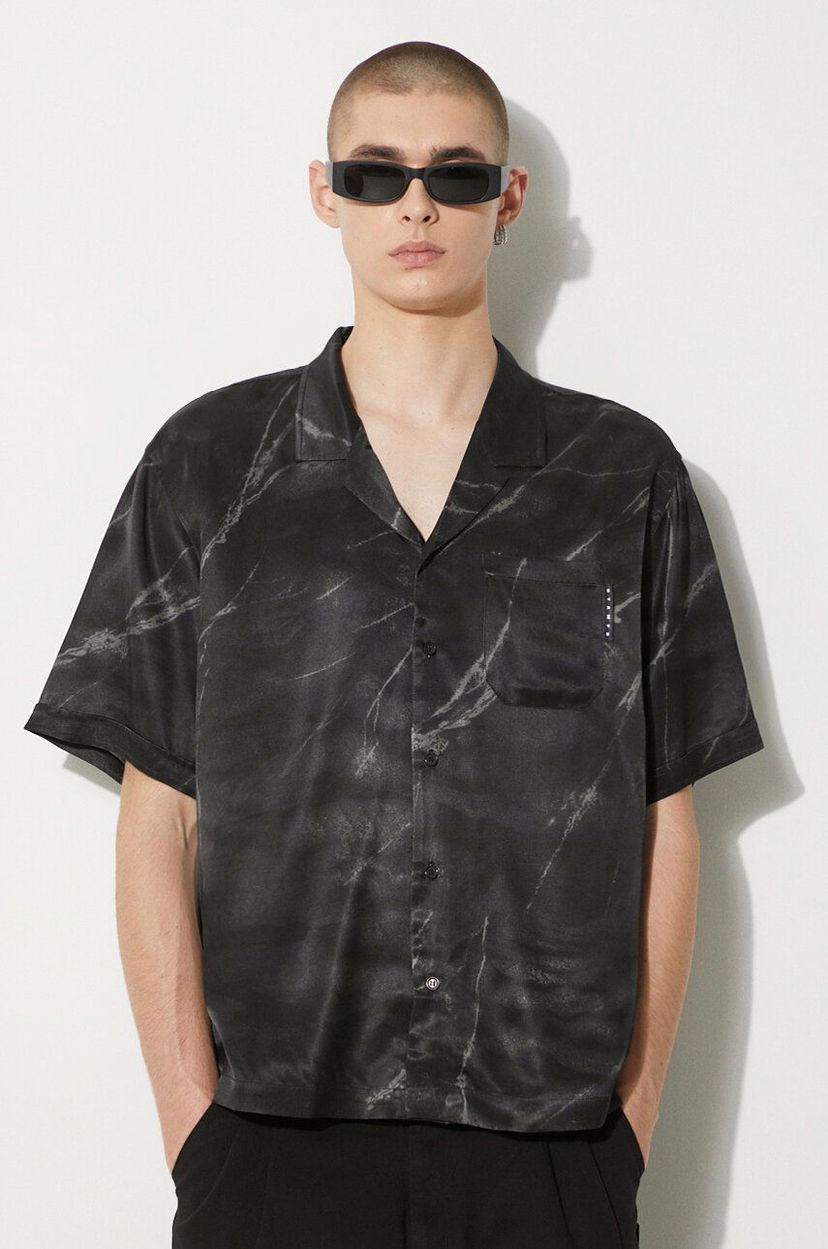 Košeľa Stampd STAMPD Regular Fit Shirt with Classic Collar Čierna | SLA.M3313BD.BMB