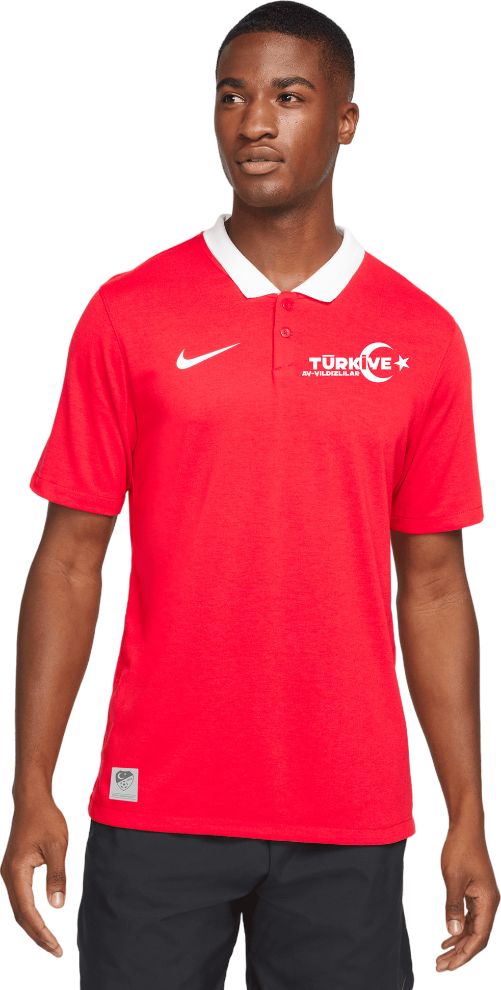 Polo tričko Nike Polo Shirt with White Collar Turkey National Team EC 2024 Červená | tffrcw6933-tffrcw6933, 1
