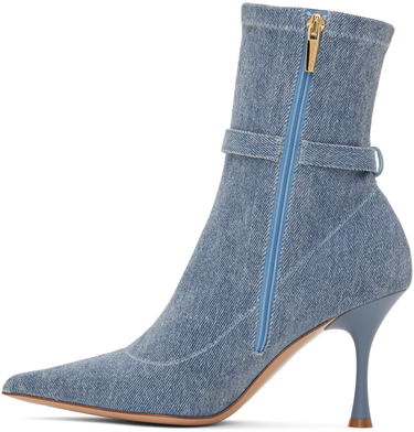 Kabáty Gianvito Rossi Gianvito Rossi Ascent Denim Ankle Boots Modrá | G73159.85LAC.DST, 2