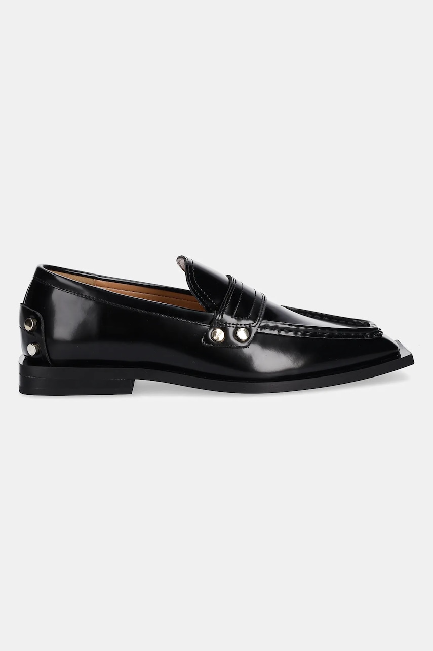 Tenisky a topánky GANNI GANNI Studs Square Toe Loafers Čierna | S3178, 1
