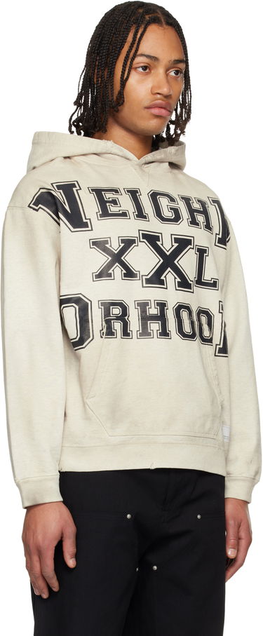 Mikina Neighborhood Neighborhood Distressed Graphic Hoodie Béžová | 252OKNH-CSM02, 1