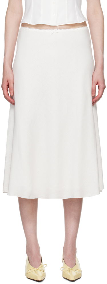 Sukňa GUIZIO Guizio Paloma Midi Skirt Biela | P24313W085, 0