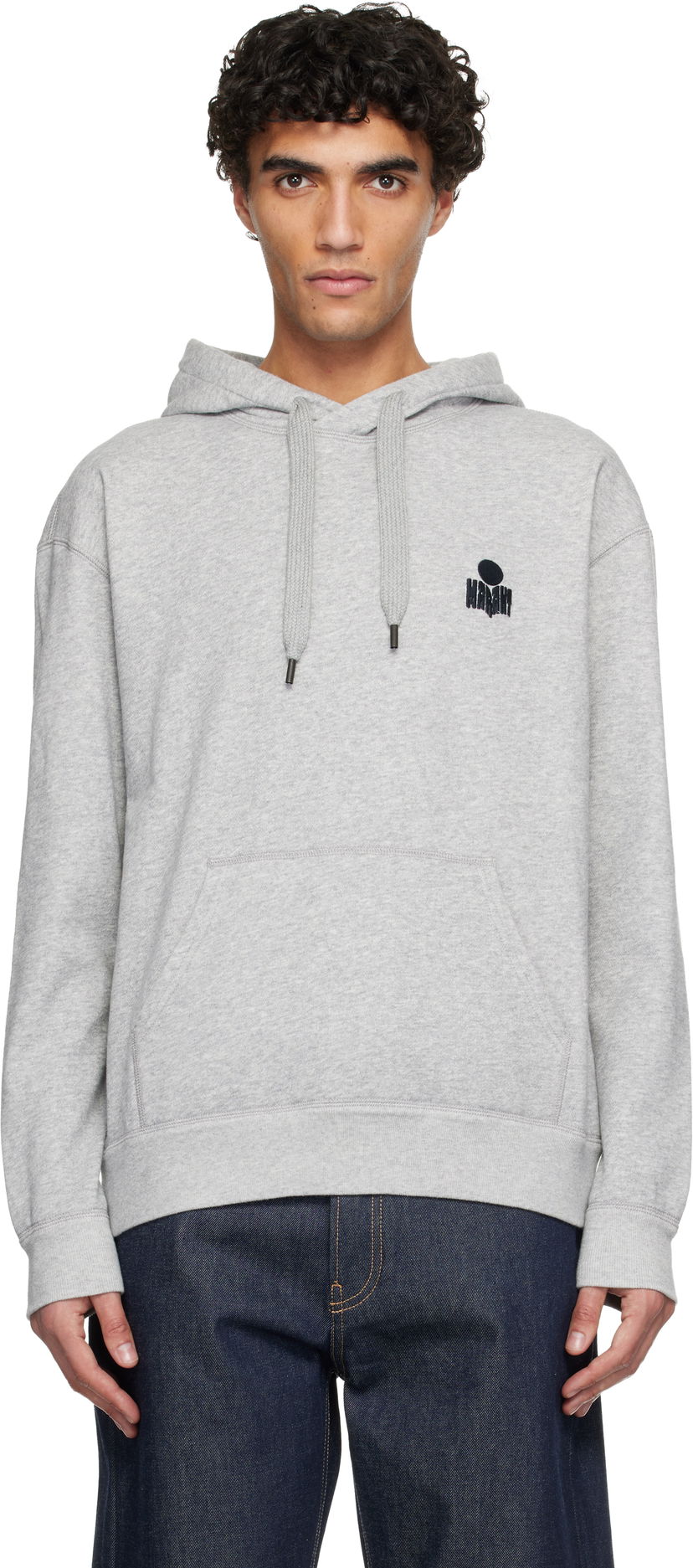 Mikina ISABEL MARANT Isabel Marant Matte Hoodie Šedá | SW0050HA-D1M05H