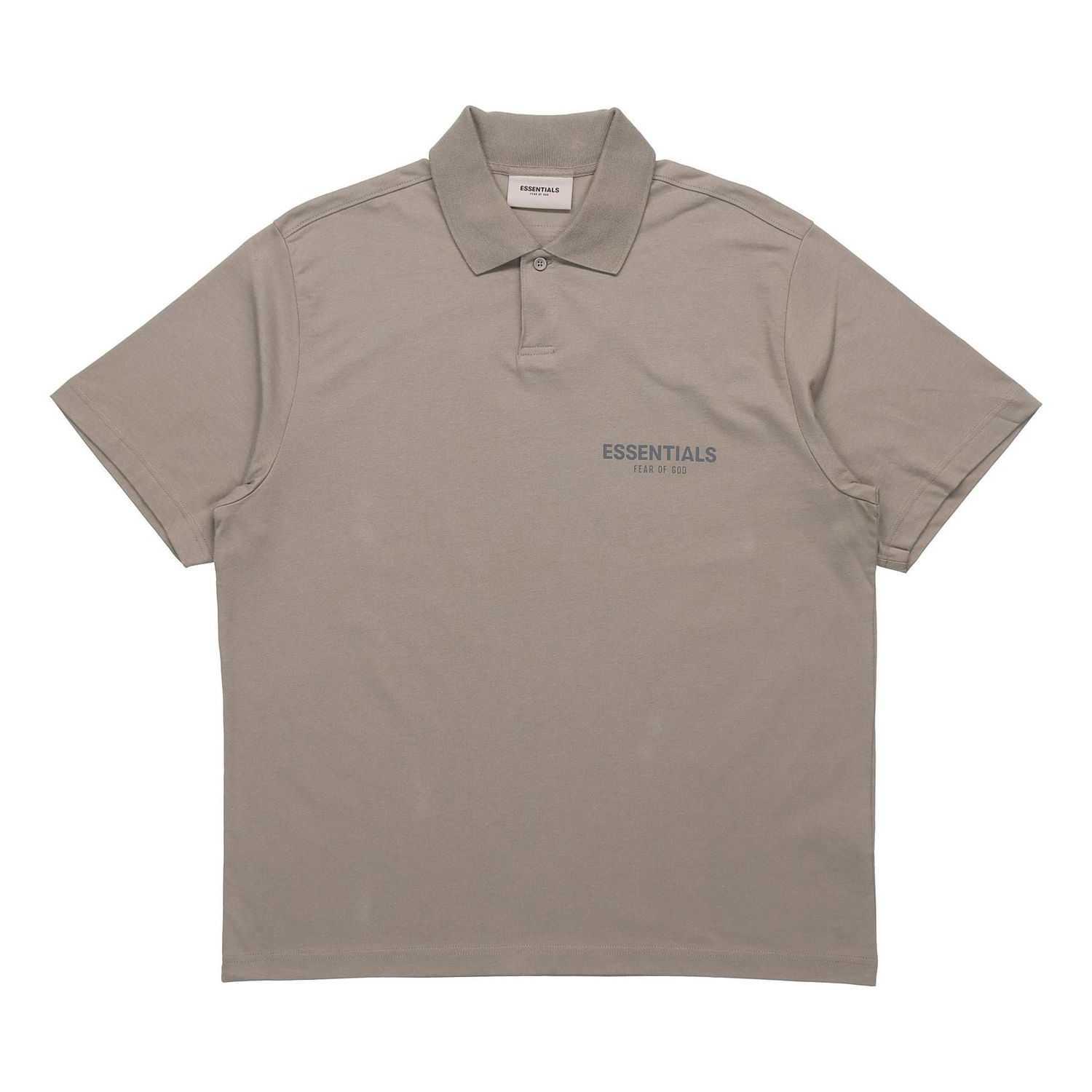 Polo tričko Fear of God Essentials Logo Polo Shirt Béžová | FOG-FW20-212, 0