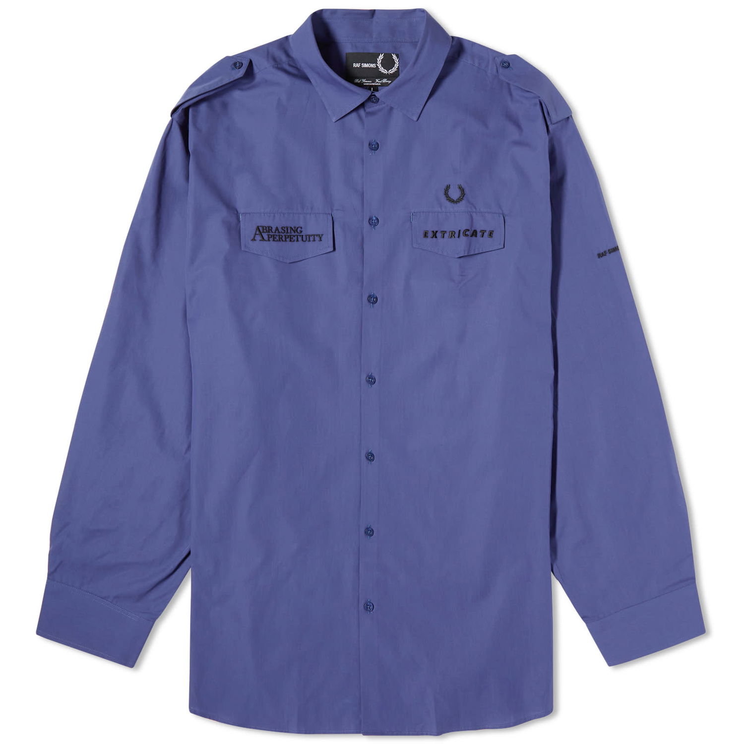 Košeľa Fred Perry Raf Simons x Oversized Uniform Shirt Navy | SM6514-139, 0