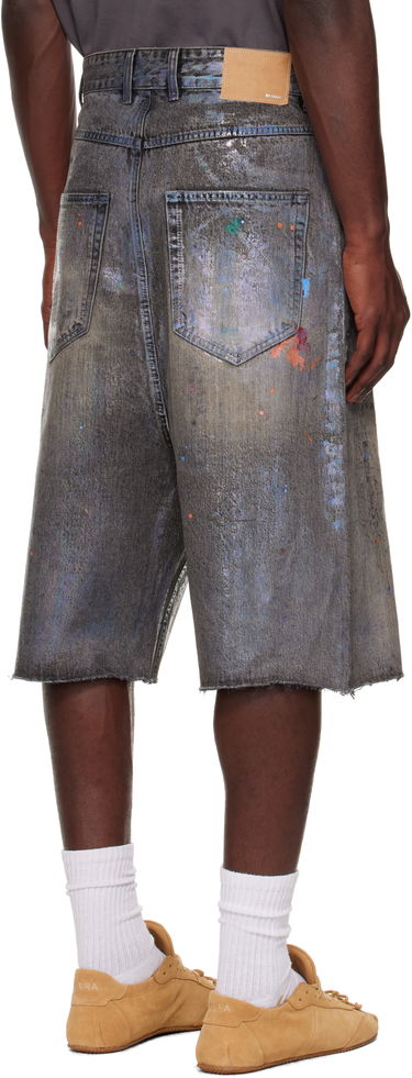 Šortky We11done We11done Painted Denim Shorts Šedá | WD-DP2-25-332-M-BK, 2