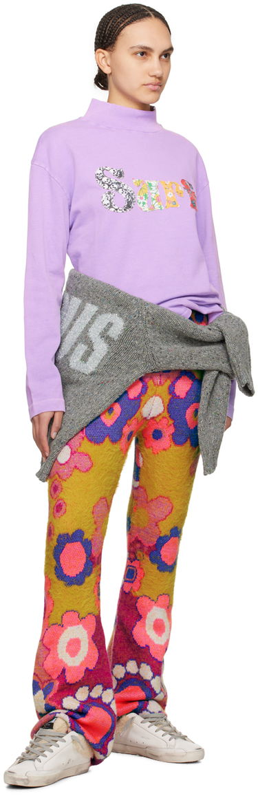 Mikina ERL 'Surf' Long Sleeve T-Shirt Fialová | ERL08T009, 3