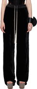 Rick Owens Dietrich Drawstring Velvet Trousers
