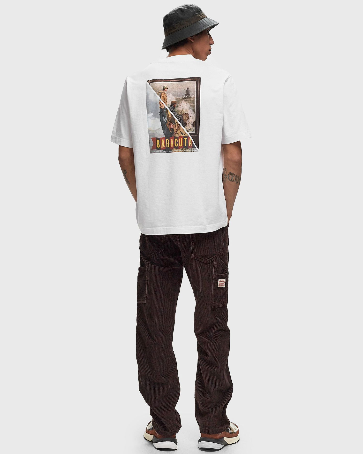 Tričko Barbour Archive Print T-Shirt Biela | MTS1363WH11, 1