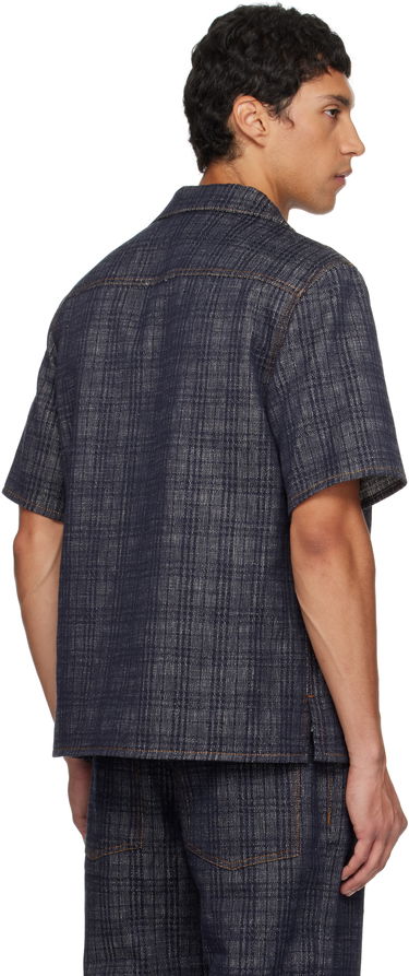 Košeľa Burberry Burberry Relaxed Fit Check Denim Shirt Modrá | 8113431, 2