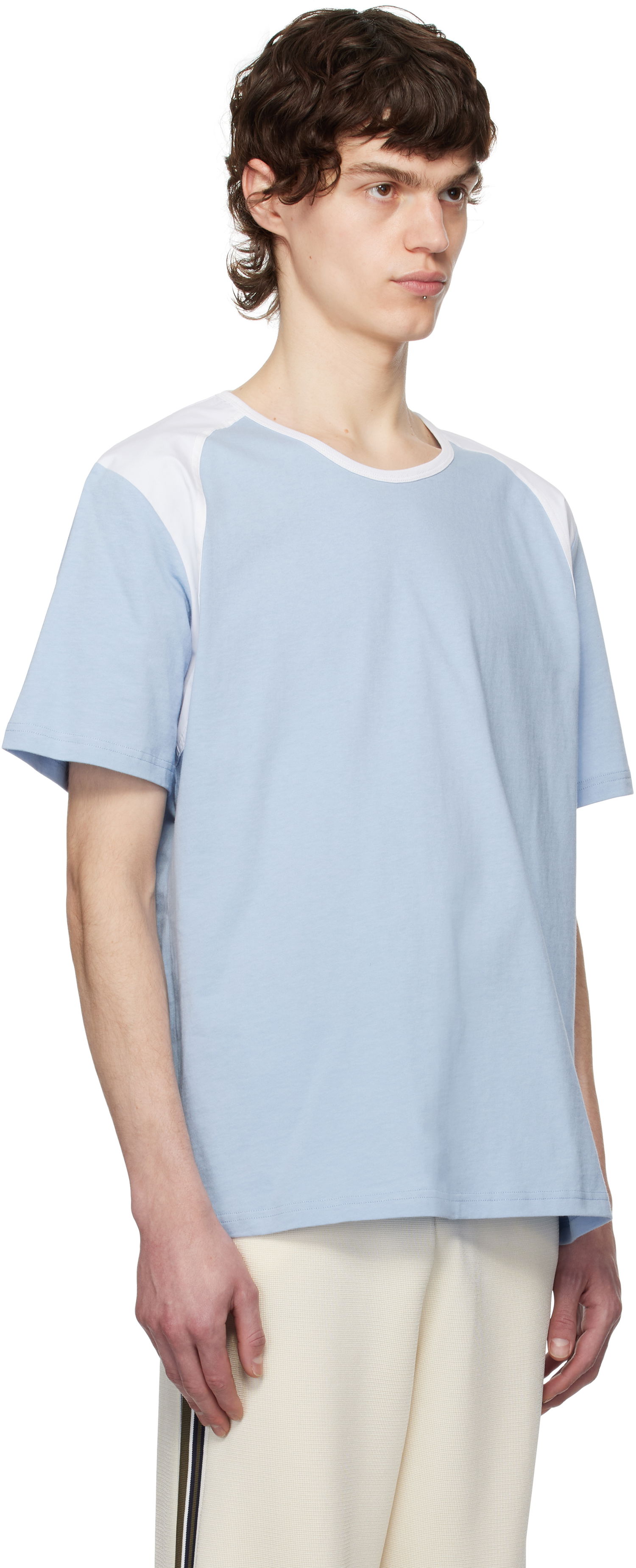 Tričko Wales Bonner Wales Bonner Dub T-Shirt Modrá | MS25JE07-JE01-400 T-SHIRT JERSEY, 1