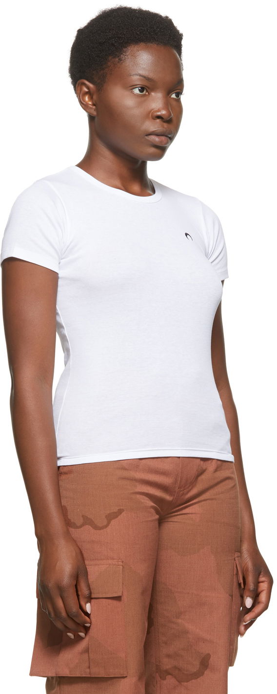 Tričko Marine Serre Marine Serre Moon Minifit T-Shirt Biela | T067FW20W, 1