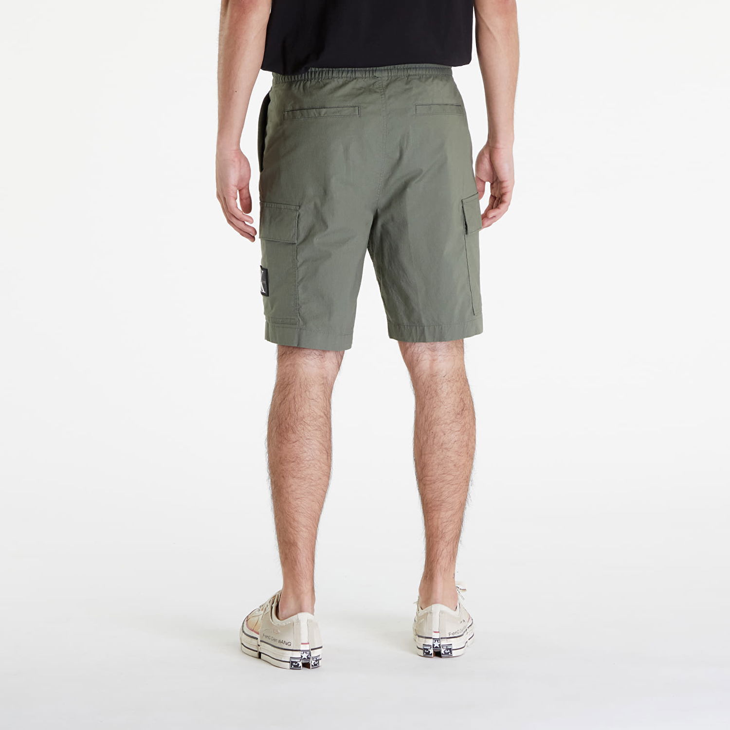 Šortky CALVIN KLEIN Washed Cargo Shorts Green Zelené | J30J325138 LDY, 1