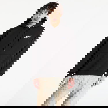 Mikina OBEY Doberman Pullover Hood Čierna | 112844249-BLK, 0