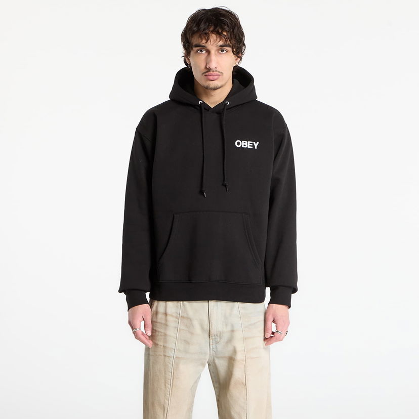 Mikina OBEY Doberman Pullover Hood Čierna | 112844249-BLK