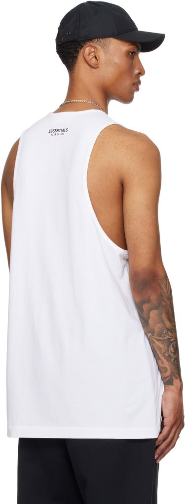 Tielko Fear of God Fear of God ESSENTIALS Vintage Fit Tank Top Biela | 125SP254234F, 2