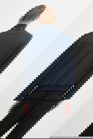 Bomber bunda Paul Smith Paul Smith Houndstooth Bomber Jacket Modrá | M1R.603Z.T02808, 2