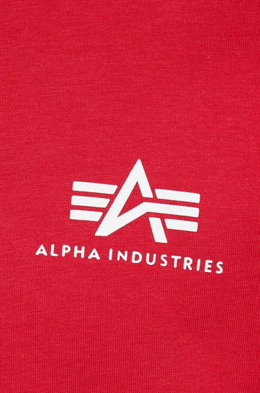 Tričko Alpha Industries Logo Tee Červená | 188505.328, 4