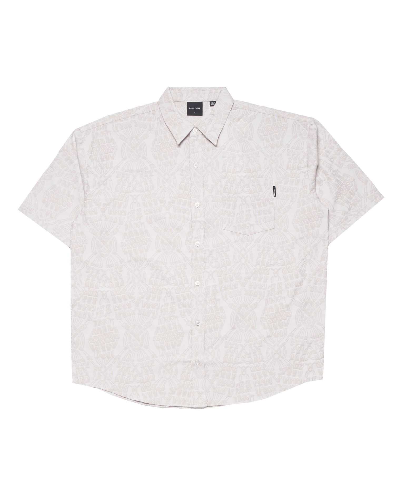 Košeľa DAILY PAPER Zuri Macrame Jacquard Relaxed Shirt Biela | 2411046, 0