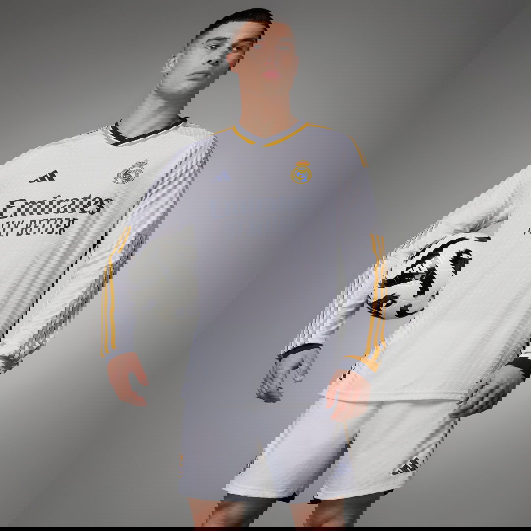 Dres adidas Originals Real Madrid 23/24 Long Sleeve Authentic Biela | IA9978, 1