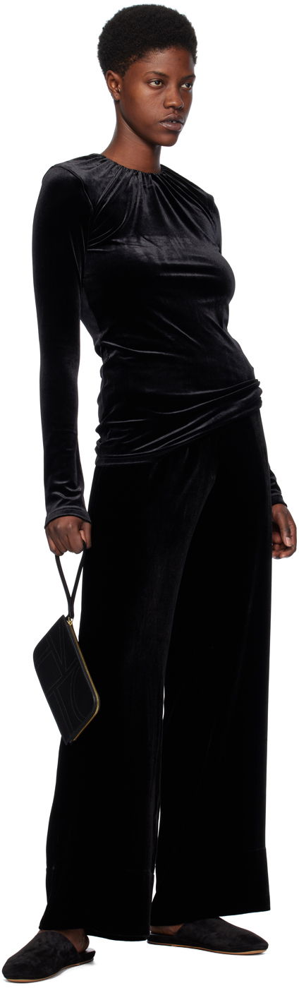 Gathered Long Sleeve T-Shirt