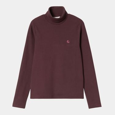 Tričko Carhartt WIP Philipa Long Sleeve Mock Neck T-Shirt Vínová | I035470_9, 0
