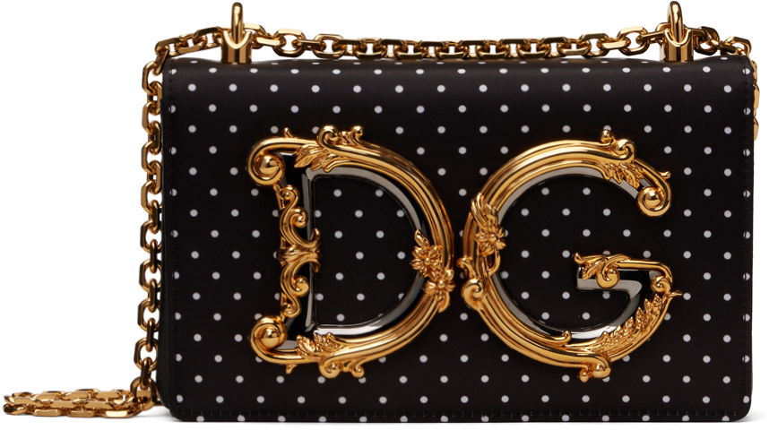 Taška cez rameno Dolce & Gabbana Medium 'DG' Shoulder Bag Čierna | BB6498AV885, 0