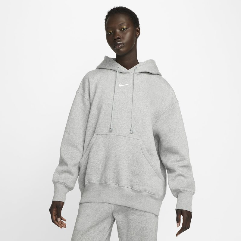 Mikina Nike Sportswear Phoenix Fleece Oversized Pullover Hoodie Šedá | DQ5860-063, 0